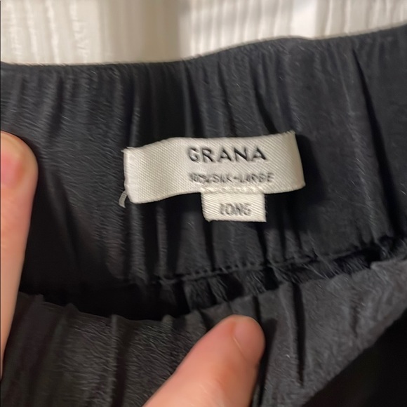 Grana Black Silk, Tapered Trousers Sophisticated Style - Picture 2 of 5